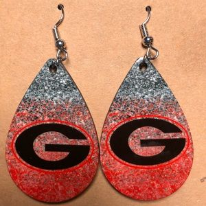 Georgia Bulldog Earrings